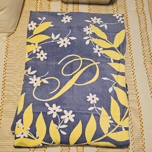 PINK Victoria's Secret Blue and White Oversized Beach Towel